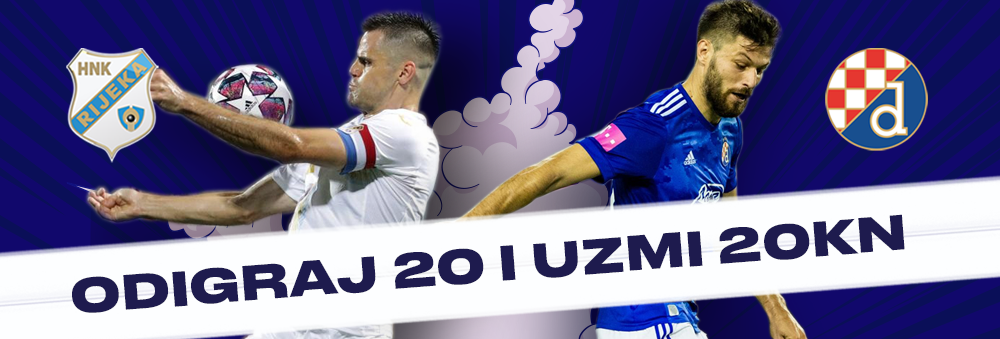 Okladi se za 20kn i dobivaš 20kn na račun!